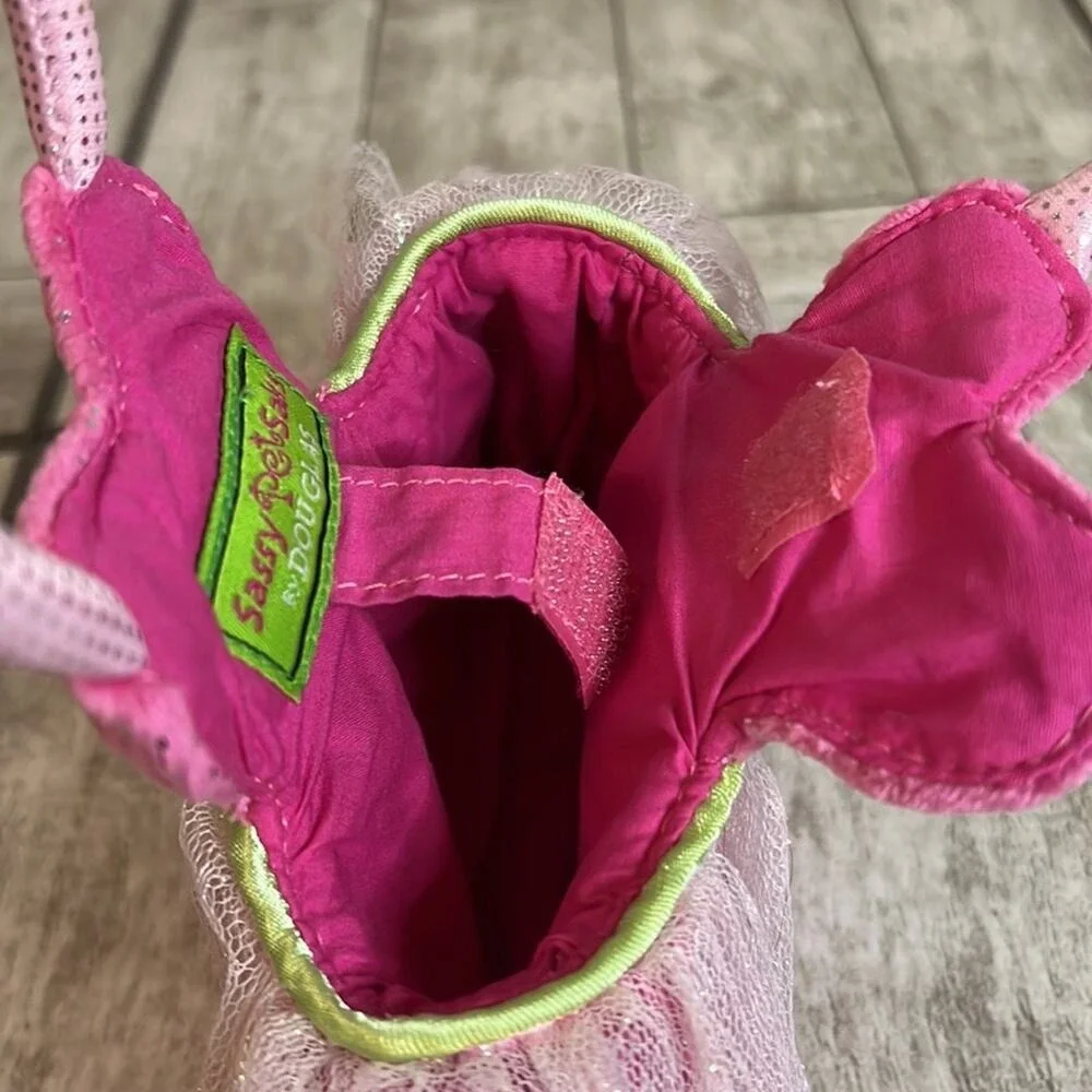 Sassy Pet Saks by Douglas Pink Ballerina Tutu‎ Plush Handbag Kids Purse Toy